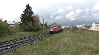 232 241-0 mit Schrottzug - Umleiter über Oberhof