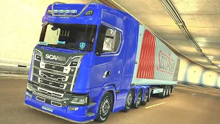 Scania S730 Transporting Used Pakagings From Geneva To Turin Euro Truck Simulator 2