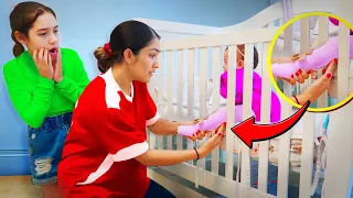 Our BABY Got Her LEG Stuck In The Crib!! *Very Painful* | Jancy Family