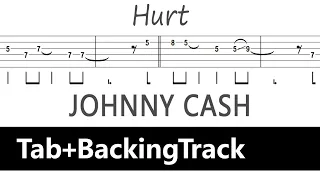 Johnny Cash - Hurt / Guitar Tab+BackingTrack