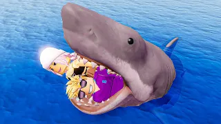 JE JOUE EN COUPLE A ROBLOX SHARKBITE 2 AVEC AHLLUCINATION !