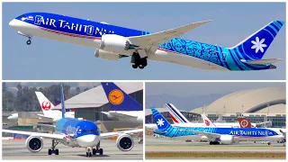 [4K 🎧 ATC INCLUDED] AIR TAHITI NUI BOEING 787-9 LAX DEPARTURE - PLANE SPOTTING - SEPTEMBER 2019