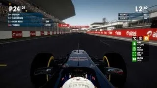 F1 2012, 24th to 1st, 100% race, legend ai, Vergne, India