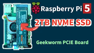 Raspberry Pi 5 with 2TB NVME SSD Geekworm Shield