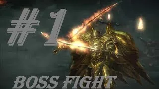 Castlevania Lords of Shadow 2 Gameplay Walkthrough Part 1 - The Golden Paladin - BOSS FIGHT