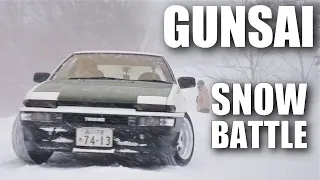 Gunsai Snow Battle : AE86 vs S2000 vs Infinity G35 Rd.3 - DK Tsuchiya