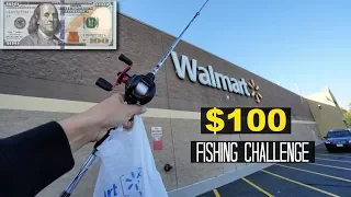 $100 Walmart Fishing Challenge!! (Surprising!)