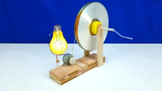 How to make an Electric Generator at Home - DIY mini Generator from Old CD