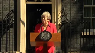 British PM Theresa May announces resignation