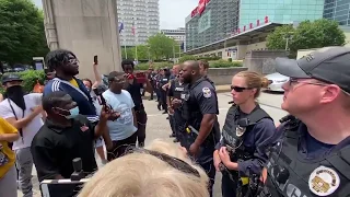 SOUND UP: Louisville officer calls out protesters for 'stupid stuff' after Kentucky Bridge shutdown