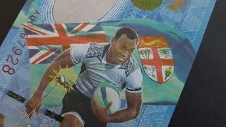 Fiji's beautiful unique 7 dollar banknote