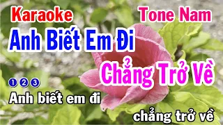 Anh Biết Em Đi Chẳng Trở Về Karaoke Tone Nam - Phối mới  - Nhạc Sống 2023 - Ngọc Linh Karaoke