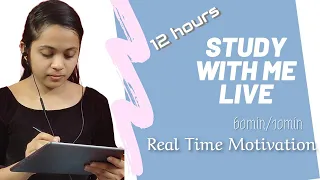 Study with me LIVE 16 hours schedule🛑|Get things done||For all exams| #PomodoroTechnique