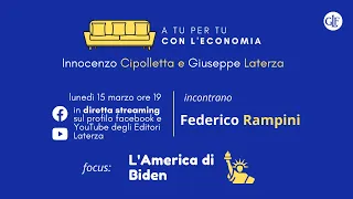 A tu per tu con l'economia: "L'America di Biden" con Federico Rampini