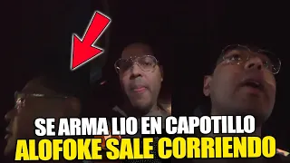 Se arma lio en capotillo y Alofoke sale corriendo en su ferrari (Live completo)