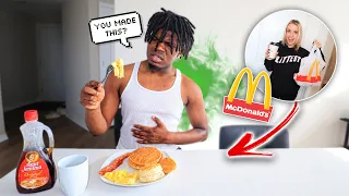 Pranking My Boyfriend With Fast Food VS Home Cooked Meal!!