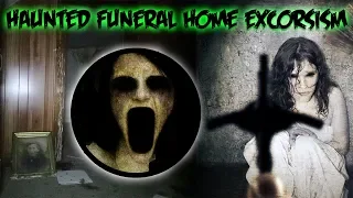 (GONE WRONG) HAUNTED ABANDONED FUNERAL HOME  EXORCISM WAS DONE ON A LITTLE GIRL!