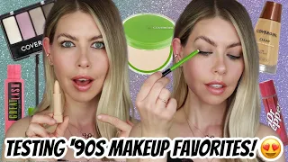 TRYING NOSTALGIC DRUGSTORE MAKEUP FROM THE '90s...OMG! | BrittanyNichole