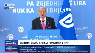 Kryetari i PD-së Sali Berisha, në konferencë për shtyp (04.09.2023)