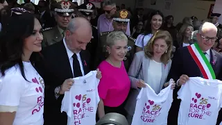 Race for the Cure a Roma, Laura Mattarella inaugura il Villaggio della Salute