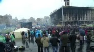 Reaction from Independence Square to Yanukovych TV address