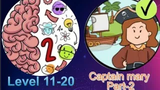 Brain Test Tricky Stories Captain Mary All Levels Complete. 11-20 Level Complete