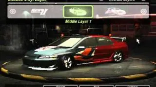 NFS Underground 2 - Mitsubishi Lancer Evolution VIII Tuning