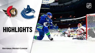 НХЛ / Оттава Сенаторз VS Ванкувер Кэнакс / Обзор матча 28.01.2021