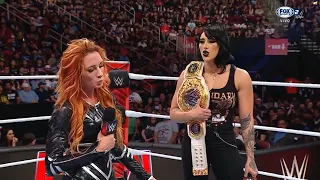 Rhea Ripley confronta a Becky Lynch - WWE RAW 11 de Marzo 2024 Español