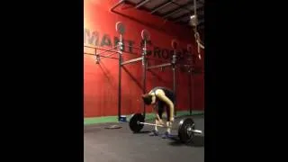 1RM Thruster in 6 mins