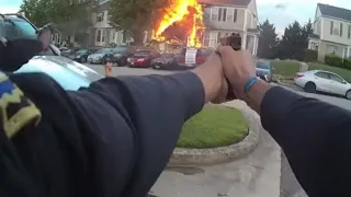 Video shows Baltimore County police shoot man who killed 3 neighbors, set home on fire | FOX 5 DC