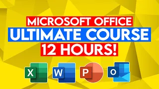 Microsoft Office Tutorial for Beginners: Learn Excel, PowerPoint, Word & Outlook 12 HOURS