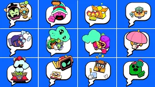 All Brawlers & Skins Animated Pins (Special)