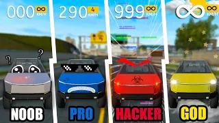 NOOB vs PRO vs HACKER vs GOD || Extreme Car Driving Simulator🤯!