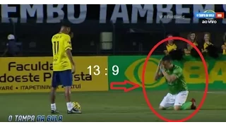 Neymar  13:9 Robinho [HD]  All Goals & Full Highlights 22 12 2016 HD