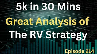 EPISODE 214: Over 5k in 30 mins with the Professor Trading the RV Strategy: Great Analysis Included