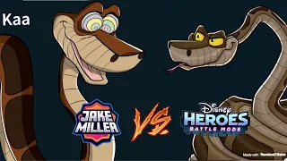 Who’s Better? - Comparing MY Design of Kaa to Disney Heroes: Battle Mode’s Official Design