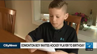 Edmonton boy invites McDavid to his birthday