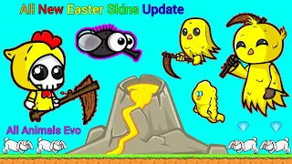 New Easter Update New Easter Reapers Skins in Game And All Animals Evolution (EvoWorld.io)