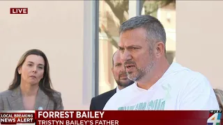 UNCUT: Tristyn Bailey's father speaks publicly after daughter's killer sentenced to life in prison