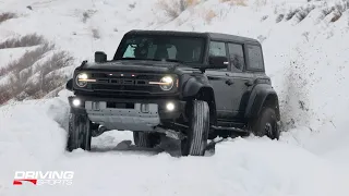 2022 Ford Bronco Raptor Snow and Ice Test Hill Challenge