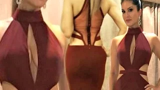 Sunny Leone Hot Cleavage & Butt Show At Filmfare Awards 2017