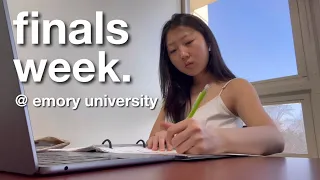 my finals week at emory university | living at libs, procrastinating, & semester reflections