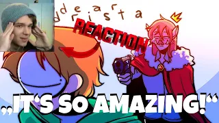 Eret REACTS To Dear Drista (Dream SMP Animatic)