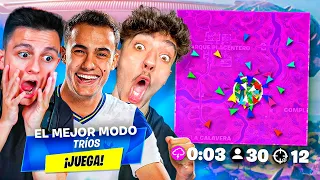 ESTE ES OFICIALMENTE EL MEJOR MODO DE JUEGO de FORTNITE (con Ampeterby7 y Sergio Reguilón)