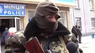 Славянск - Интервью с командиром 12.04.2014