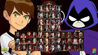 Mortal Kombat 9 - BEN 10 & RAVEN TEEN TITÃNS - Expert Tag Ladder - Gameplay @(1080p) - 60ᶠᵖˢ ✔