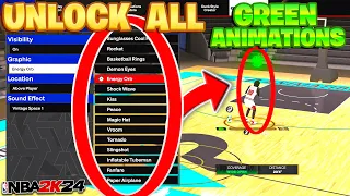 How to Unlock ALL Green Light Animations on NBA 2K24 ! *SEASON 6*