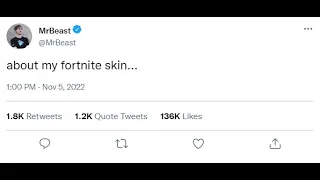 MrBeast ACTUALLY Reacts to his Fortnite Skin...