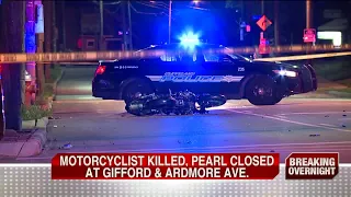 Motorcyclist killed after bike crashes into pole